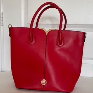 ANTONIO MELANI LEATHER TOTE BAG/PURSE